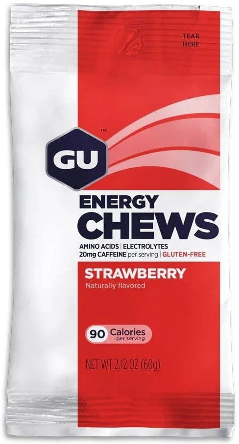 Energijski geli GU Energy Chews 60 g Strawberry