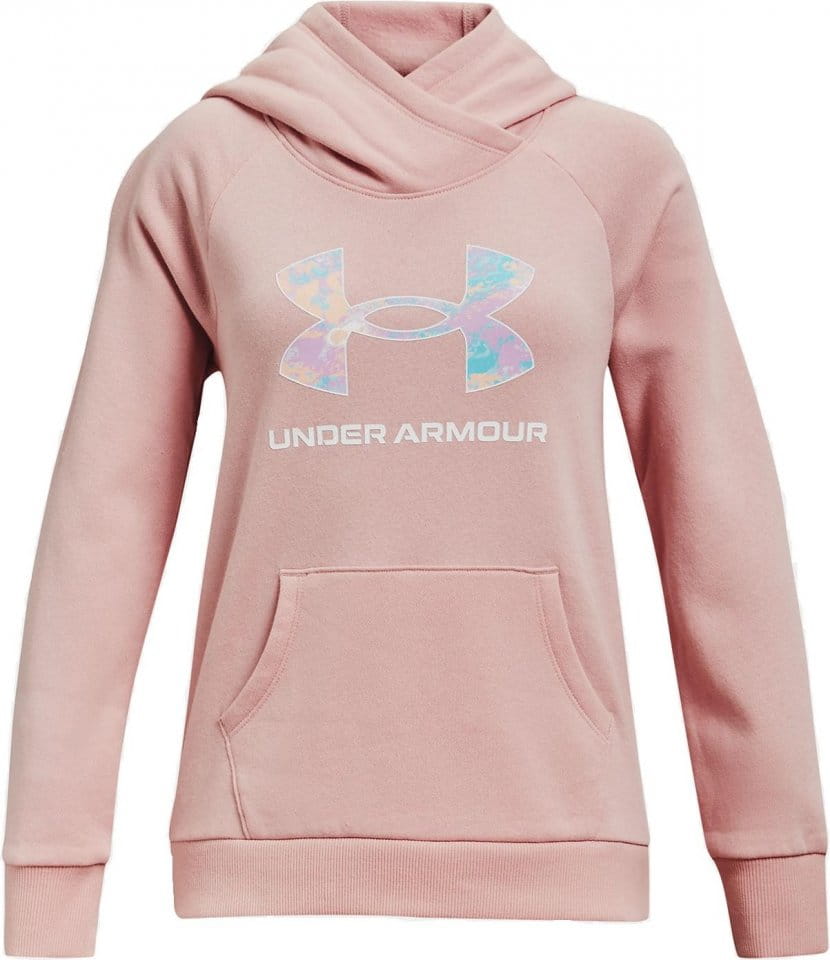 Mikica s kapuco Under Armour Rival Logo Hoodie-PNK