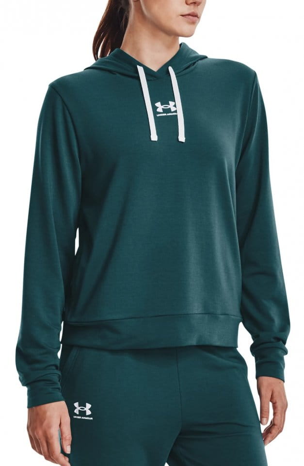 Mikica s kapuco Under Armour Rival Terry Hoodie-GRN