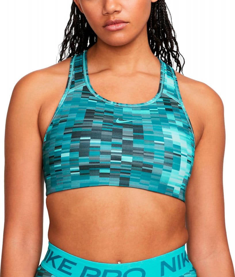 Športni modrček Nike Swoosh Women Medium-Support 1-Piece Pad Allover Print Bra
