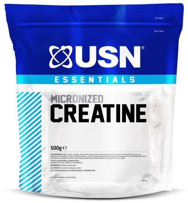 Kreatin monohidrat USN Essential brez okusa 500g