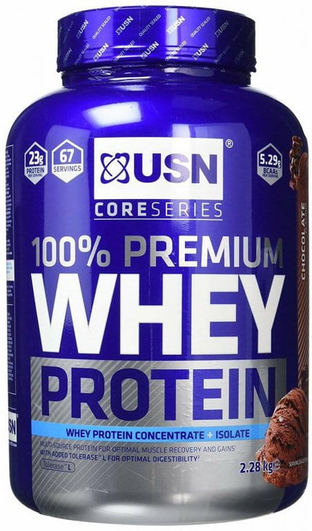 Beljakovine v prahu USN 100% Whey Protein Premium čokoláda 2.28kg